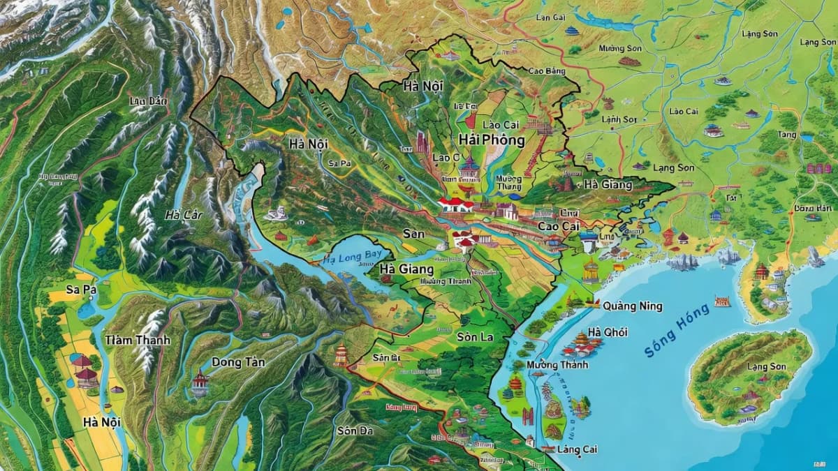 Bản đồ miền bắc