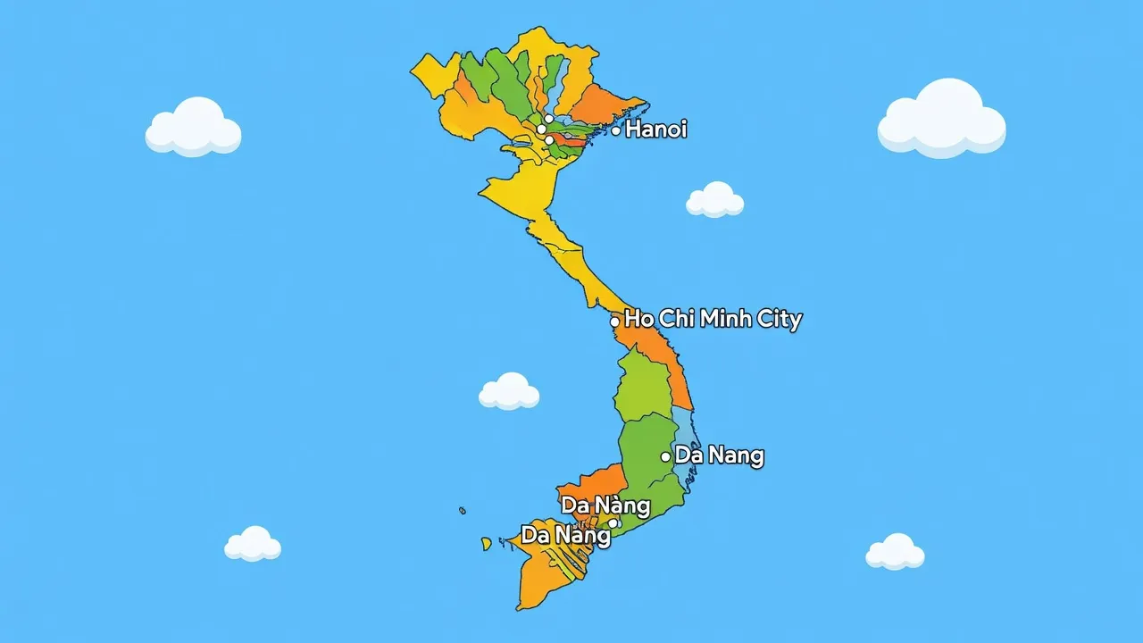 Bản đồ hành chính Việt Nam chi tiết với các tỉnh và thành phố, giúp người dùng dễ dàng nhận diện.
