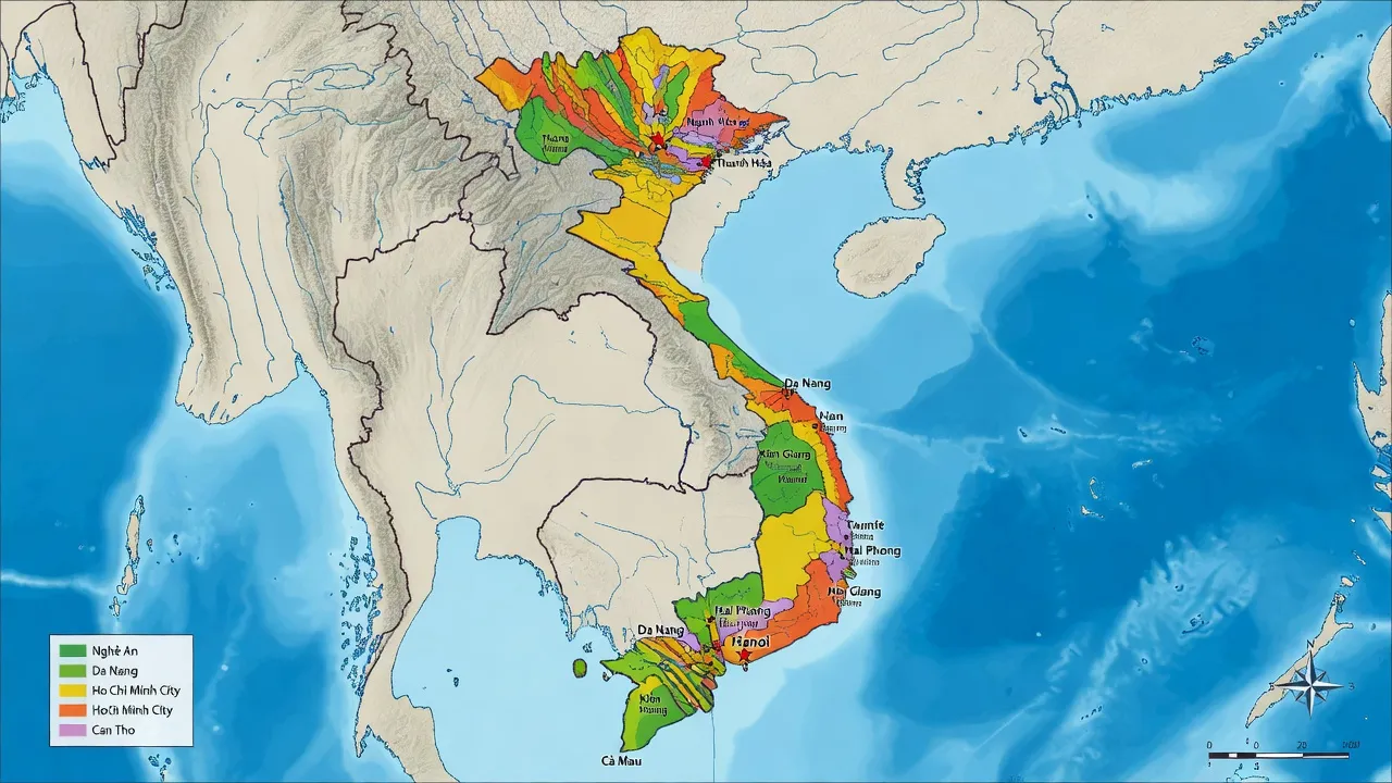 Bản đồ hành chính việt nam