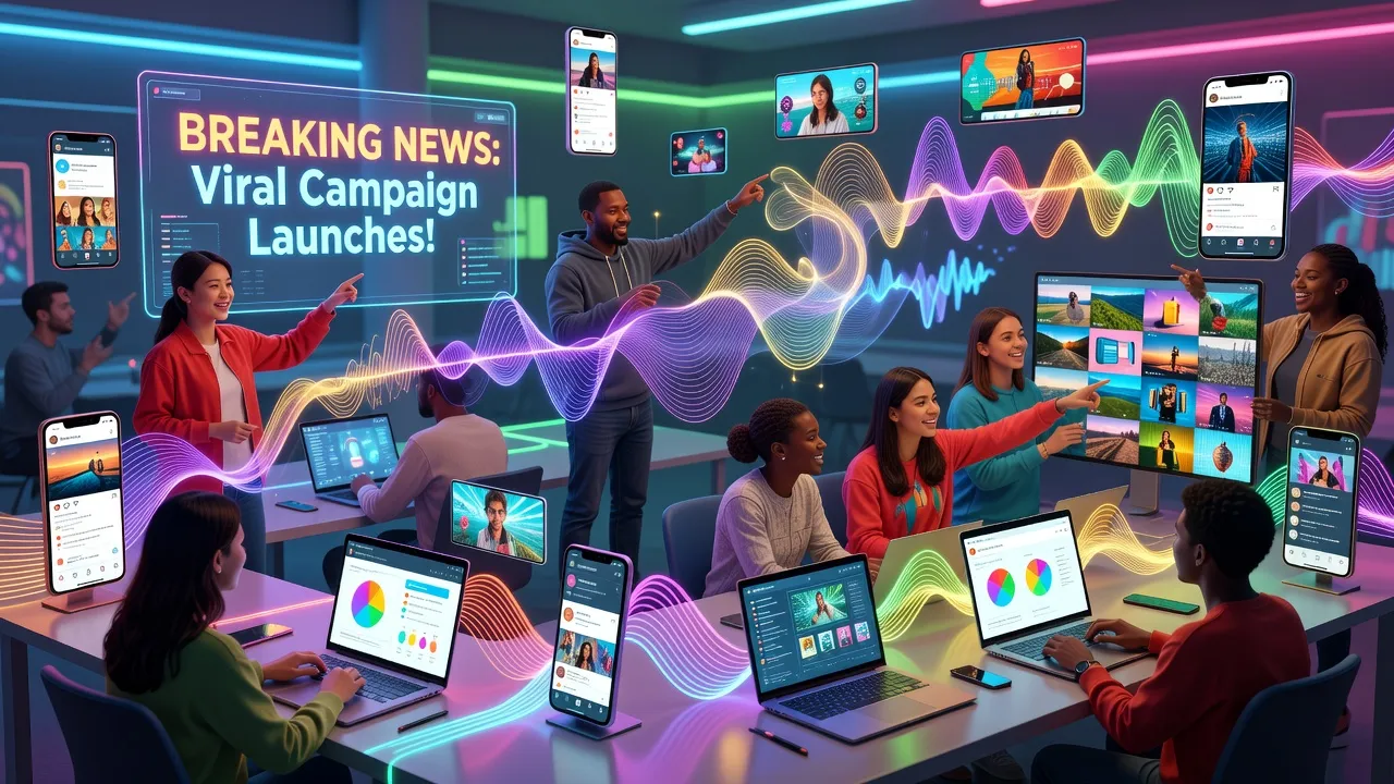 Nhiều loại nội dung truyền thông như văn bản, hình ảnh và video trong marketing hiện đại.