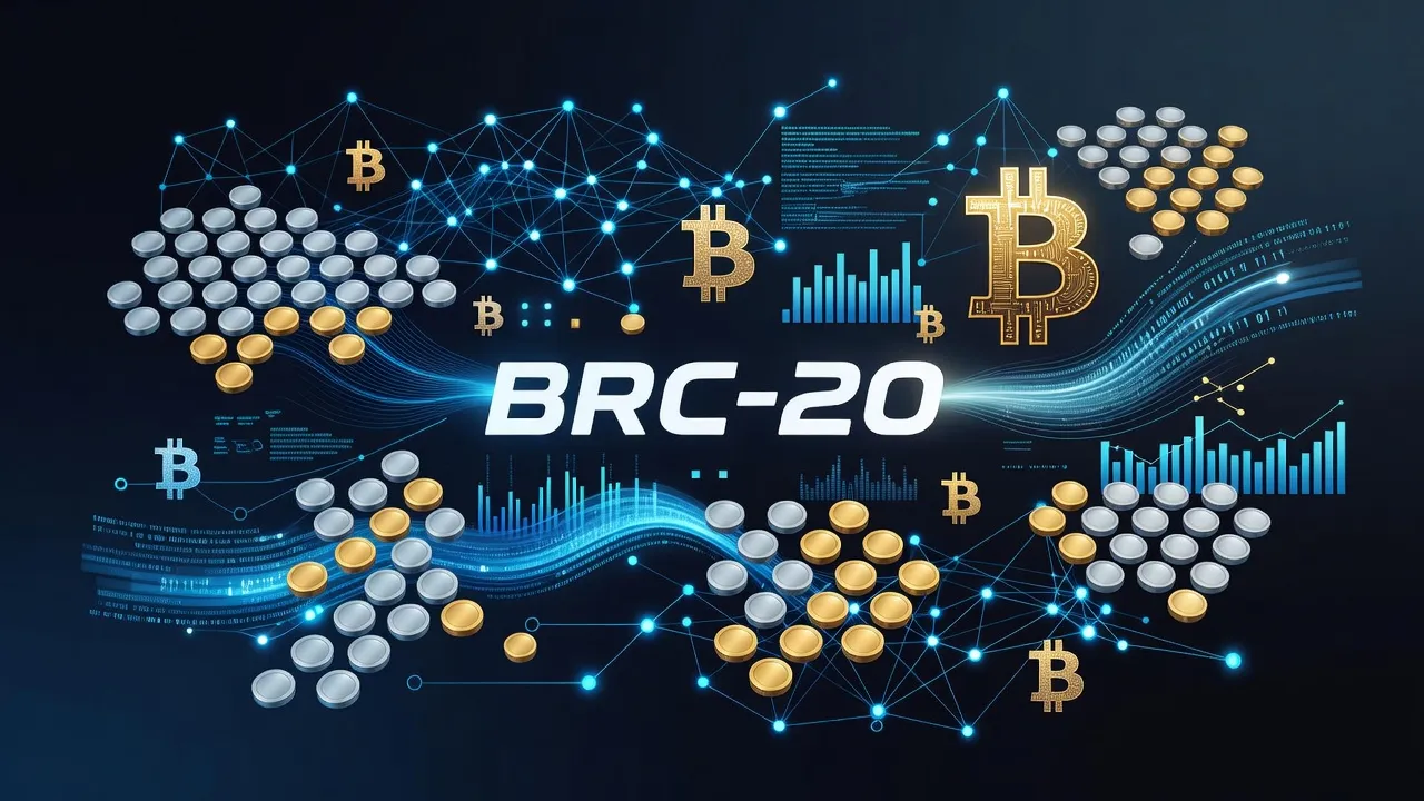 Biểu tượng BRC-20 token trên mạng Bitcoin, thể hiện sự đổi mới trong tiền điện tử.