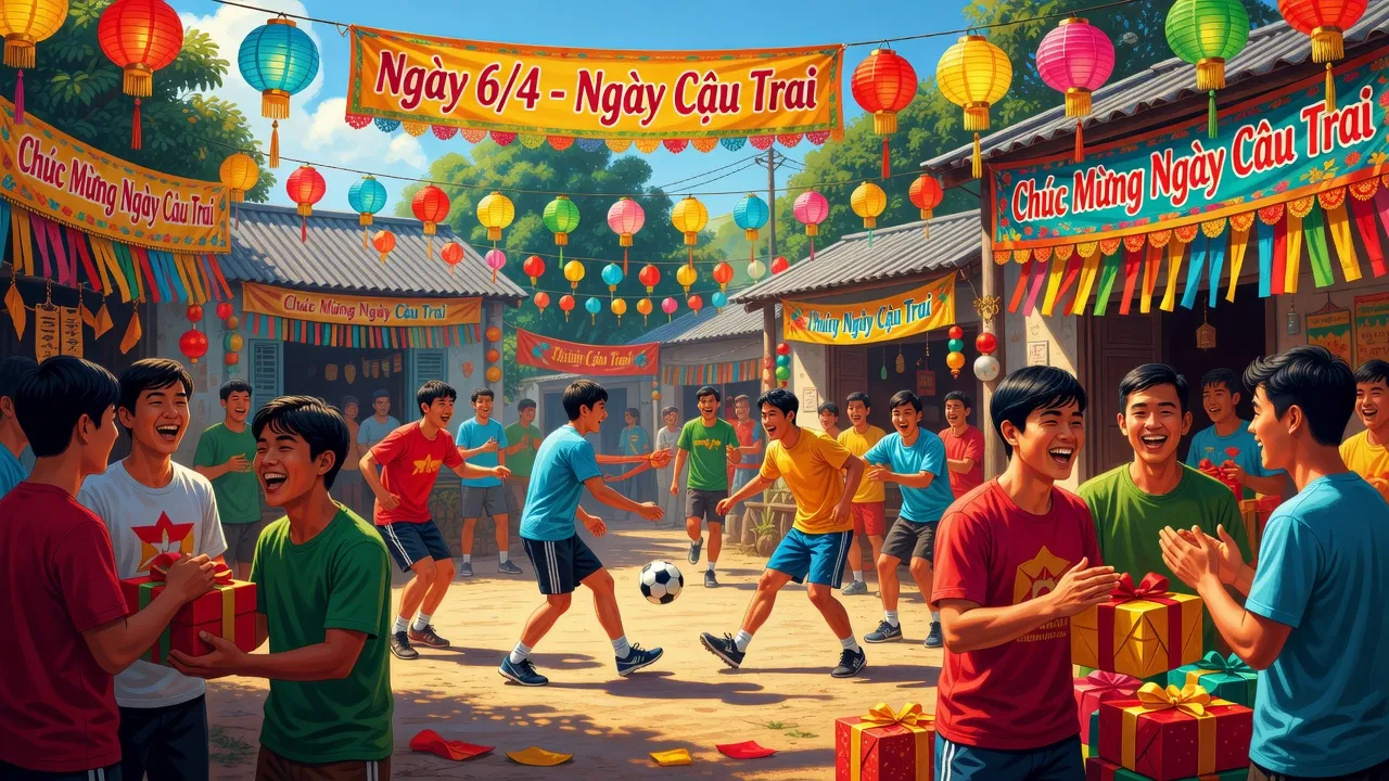 Ngày 6/4 là ngày tôn vinh phái mạnh tại Việt Nam, vui vẻ và đầy màu sắc.