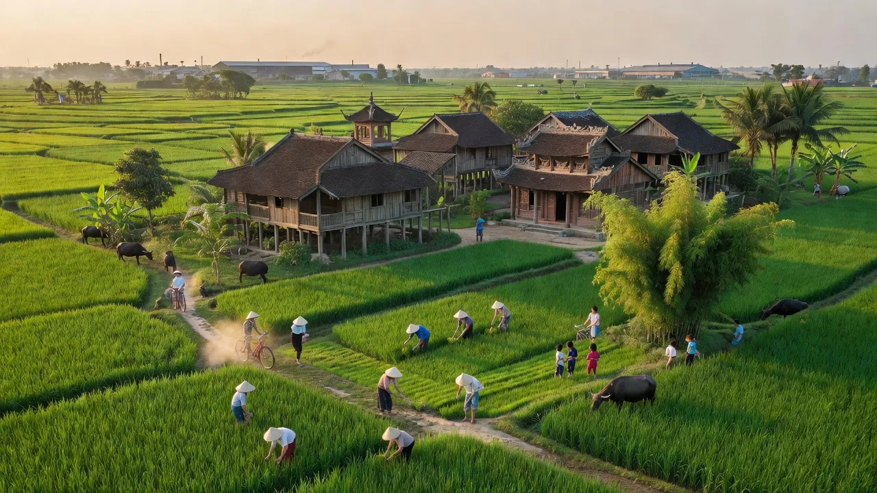 Cảnh đẹp xã Tiên Sơn, Thị xã Việt Yên, tỉnh Bắc Giang, nền văn hóa quan họ đặc sắc.