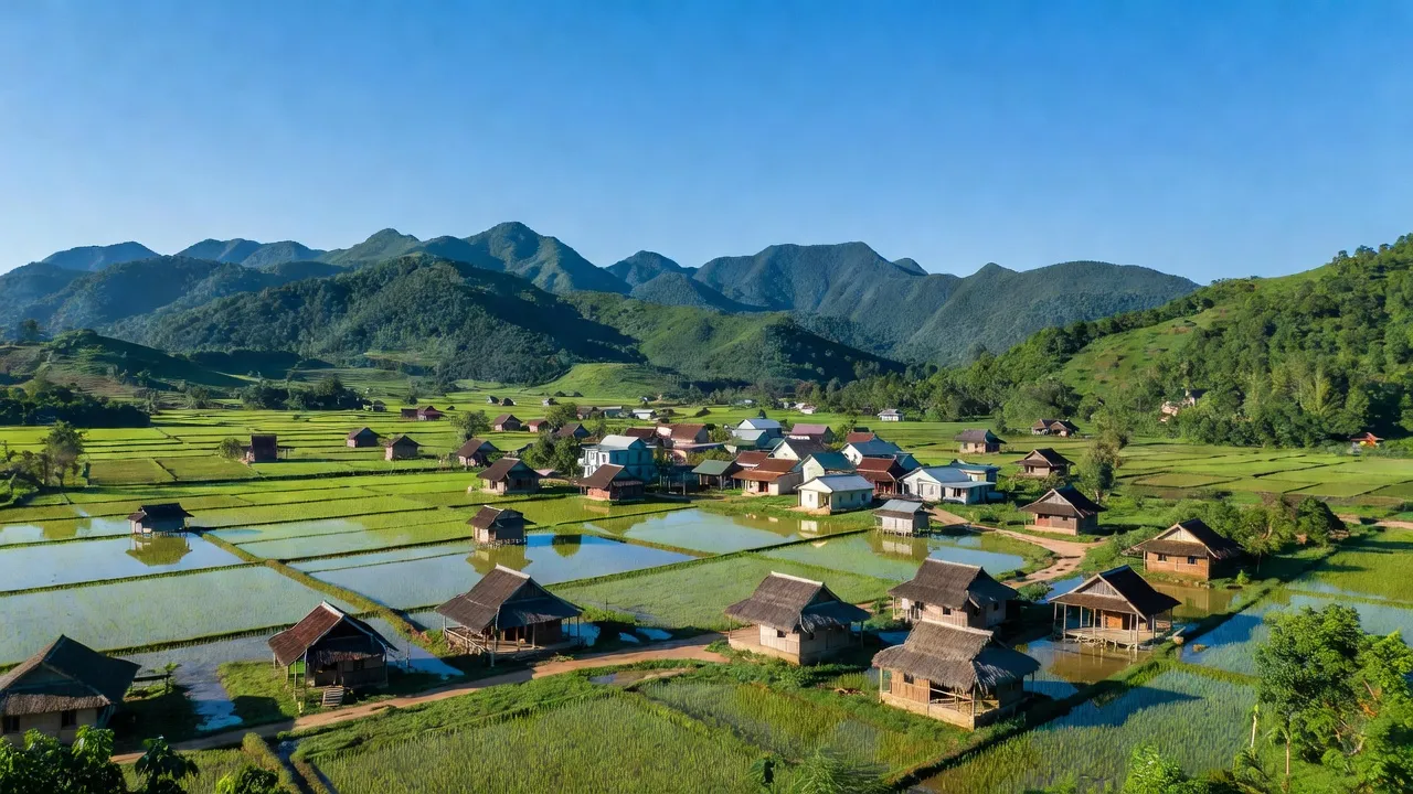 Huyện Chợ Mới, Bắc Kạn với trung tâm Đồng Tâm và cảnh sắc thiên nhiên tươi đẹp.