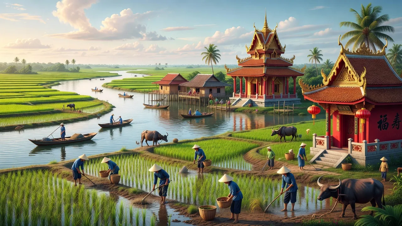 Cảnh đẹp tỉnh Bạc Liêu, đồng bằng sông Cửu Long với văn hóa Kinh, Khmer, Hoa.