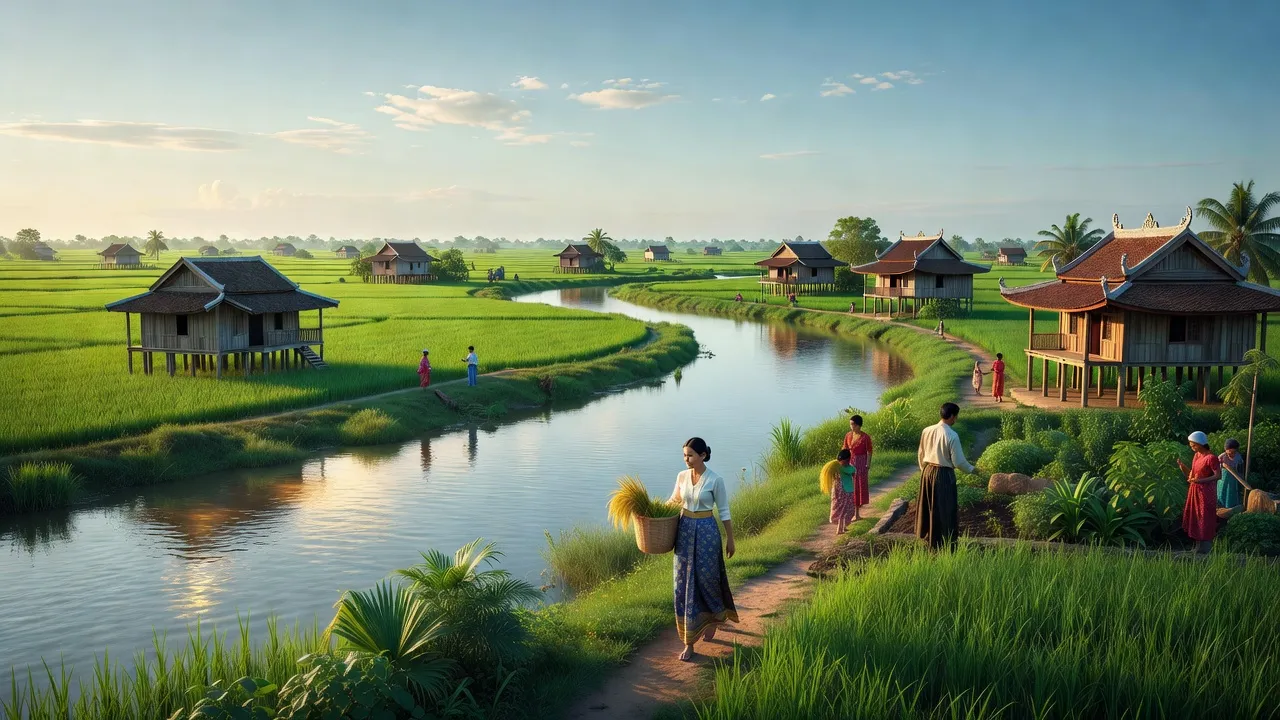 Toàn cảnh tỉnh Bạc Liêu với cánh đồng, sông, và văn hóa đa dạng của người Khmer và Hoa.