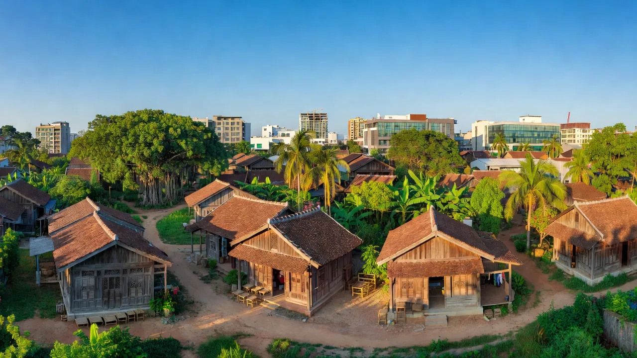 Khung cảnh thị trấn Lim, Bắc Ninh, phản ánh sự phát triển đô thị và cuộc sống địa phương.