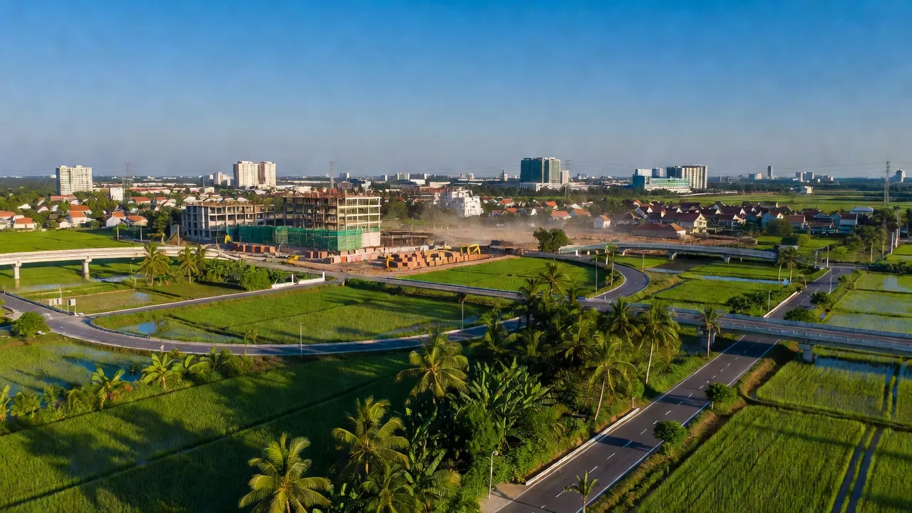 Cảnh đẹp Phường Nhơn Thành, Thị xã An Nhơn, tỉnh Bình Định với cảnh quan xanh và hạ tầng hiện đại.