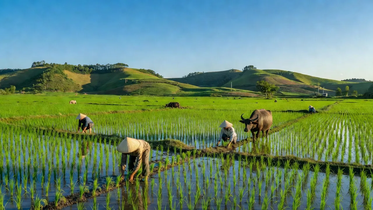 Phường Hoài Hương, Thị xã Hoài Nhơn, tỉnh Bình Định với cảnh sắc thiên nhiên tươi đẹp, người dân địa phương.
