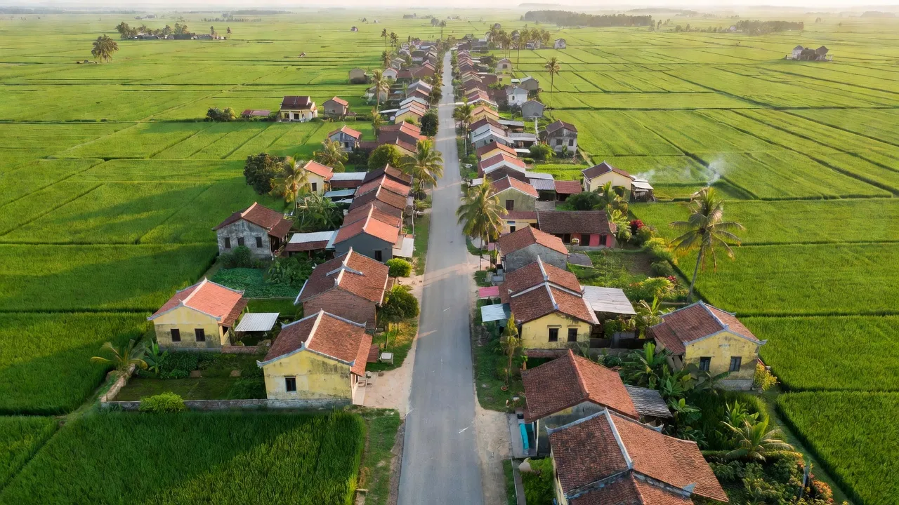 Cảnh đẹp xã Cát Tài, huyện Phù Cát, tỉnh Bình Định, đất đai màu mỡ, không gian sống yên bình.