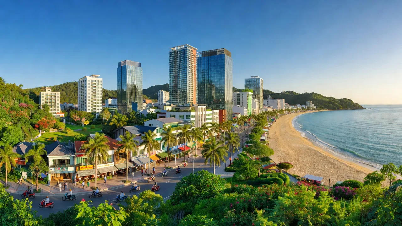 Quy Nhơn, thành phố biển Bình Định, cảnh quan hiện đại, giao thương sôi động, vùng Duyên hải Nam Trung Bộ.