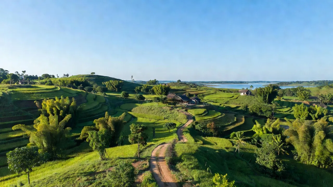 Long Hoà, Dầu Tiếng, Bình Dương: picturesque hills, green landscapes, Vietnamese rural charm.