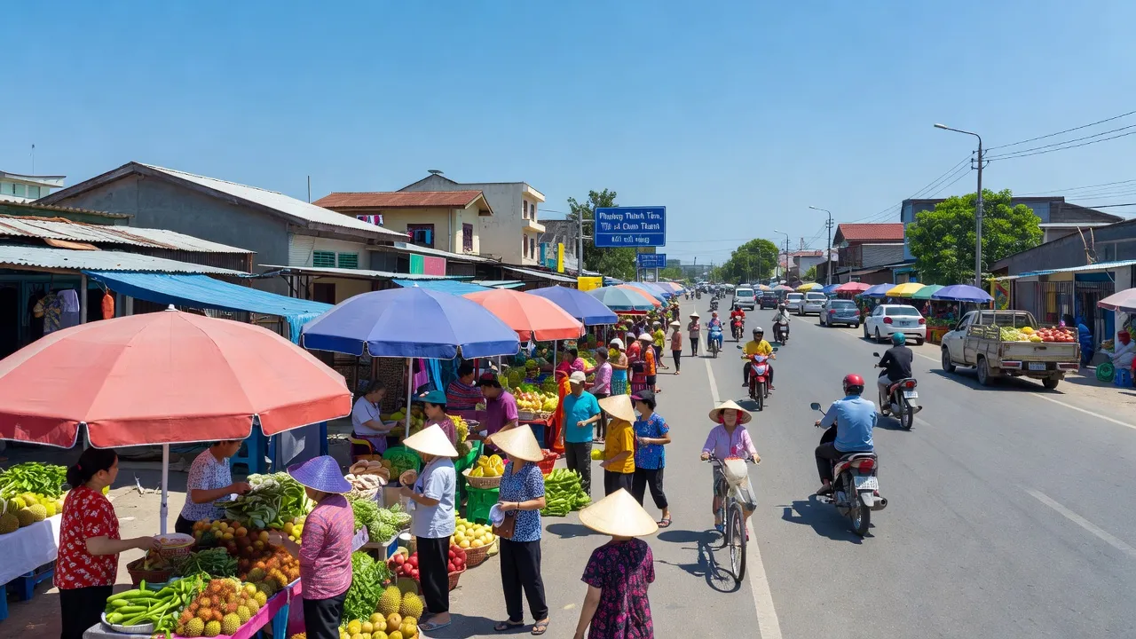 Phường Thành Tâm, Thị xã Chơn Thành, Bình Phước, giao thông thuận lợi và cuộc sống hàng ngày của người dân.