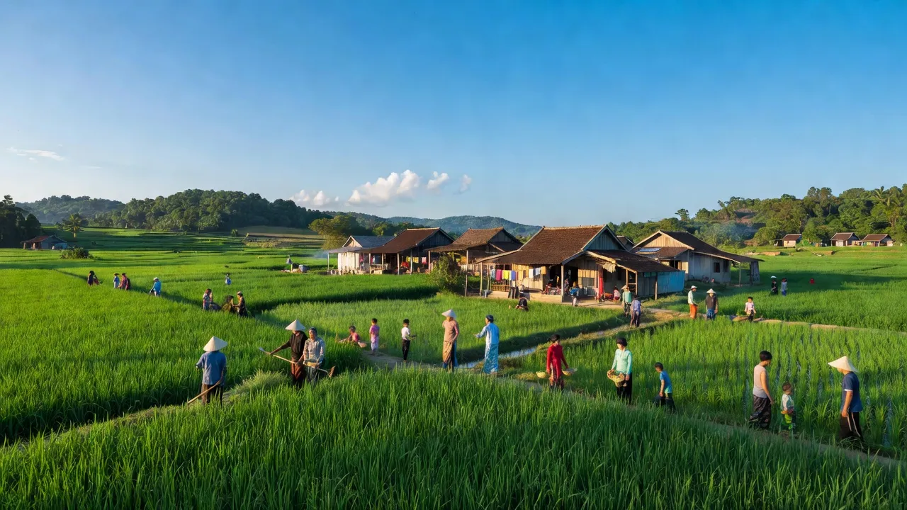 Nền văn hóa đa dạng và cảnh quan xanh tươi của xã Lộc Thiện, huyện Lộc Ninh, Bình Phước.