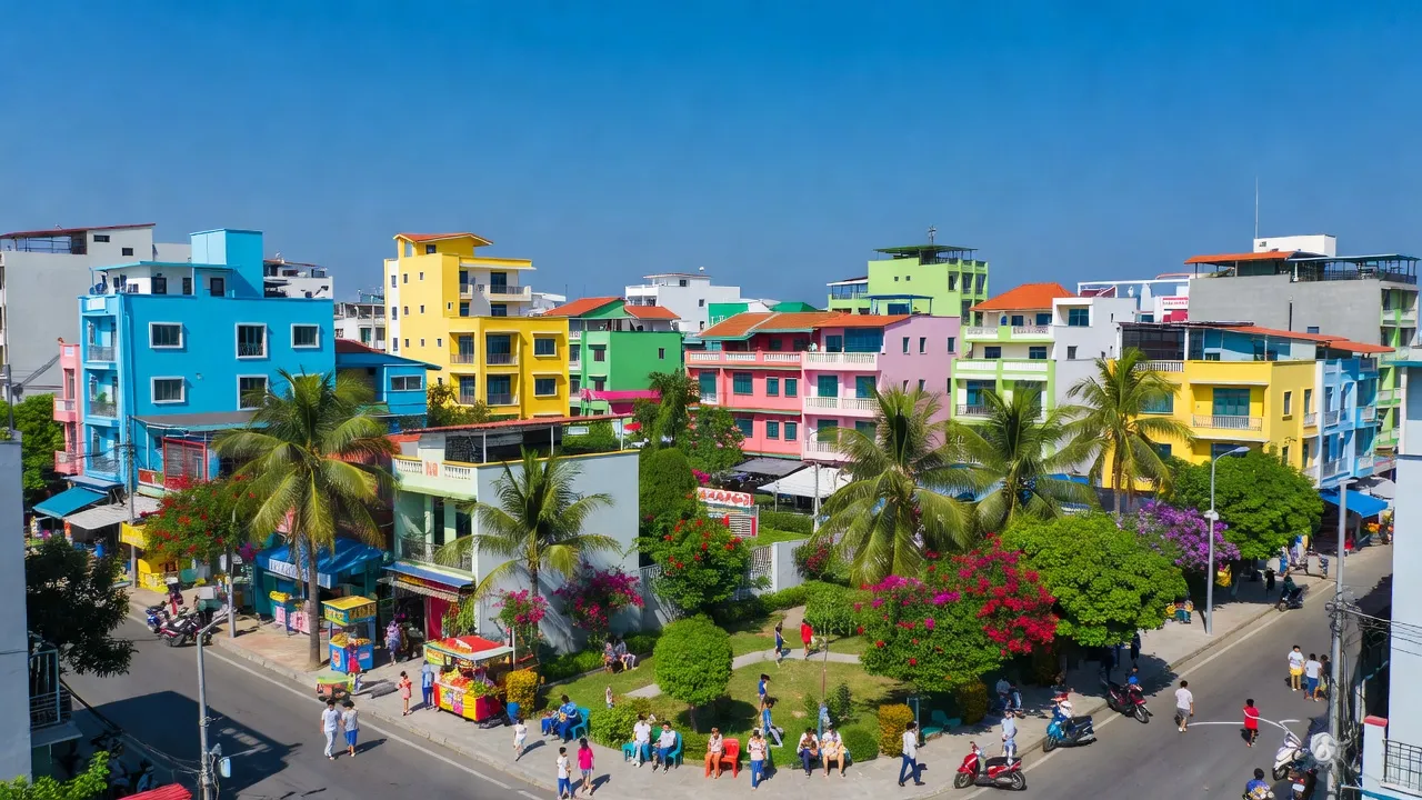 Khung cảnh tại phường Bình Tân, Thị xã La Gi, tỉnh Bình Thuận với sự phát triển đô thị.