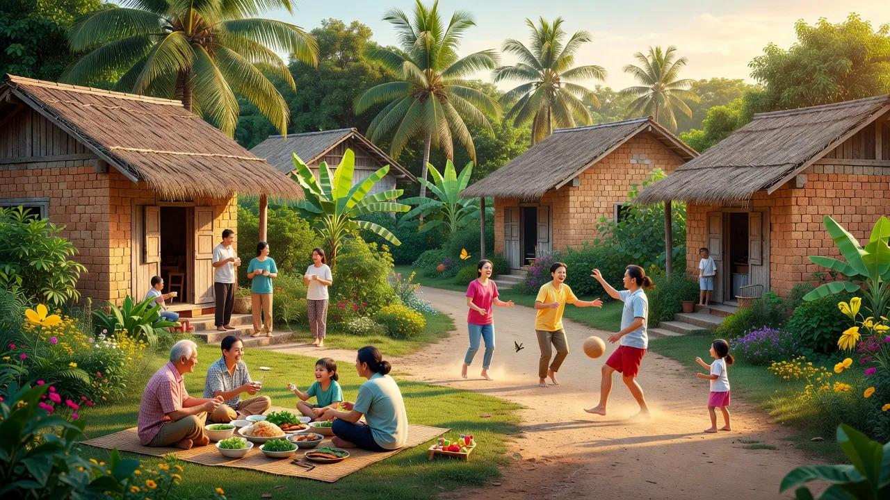 Phường Thanh Hải, thành phố Phan Thiết, tỉnh Bình Thuận, cảnh đẹp của khu dân cư và cây xanh.