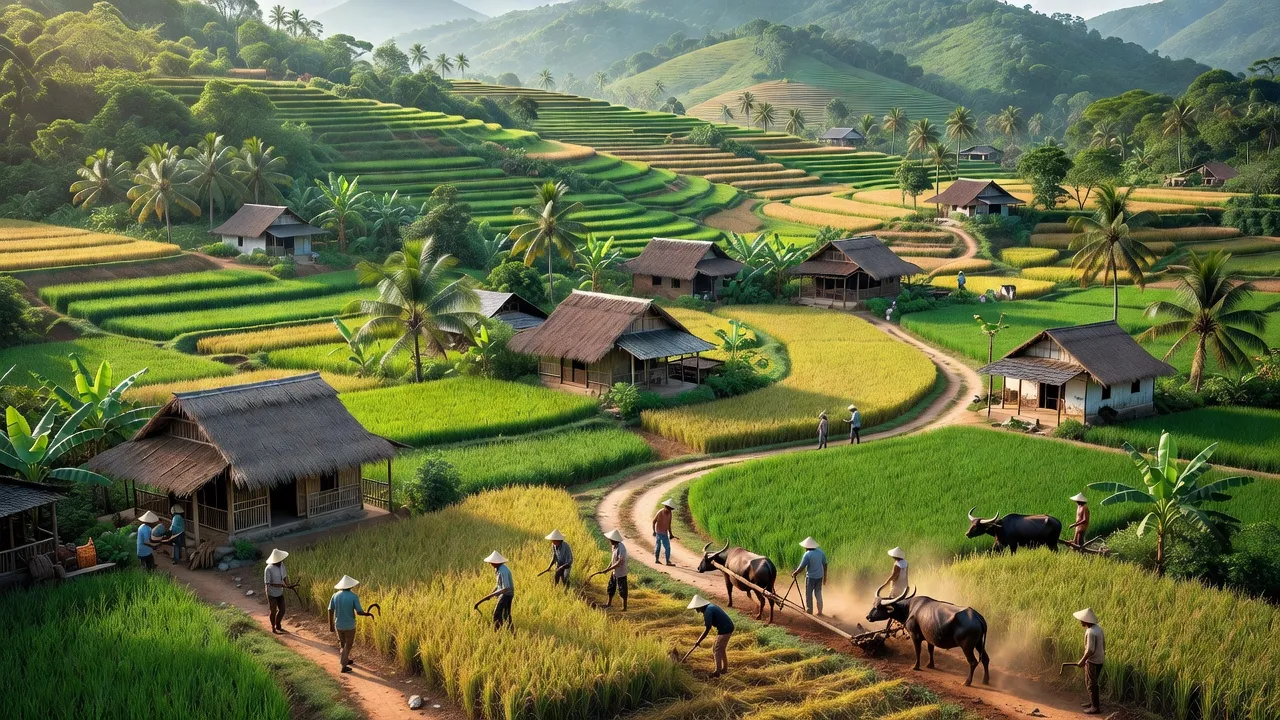 Vùng quê Nghị Đức huyện Tánh Linh, Bình Thuận, với cảnh đẹp thiên nhiên và nông thôn phát triển.