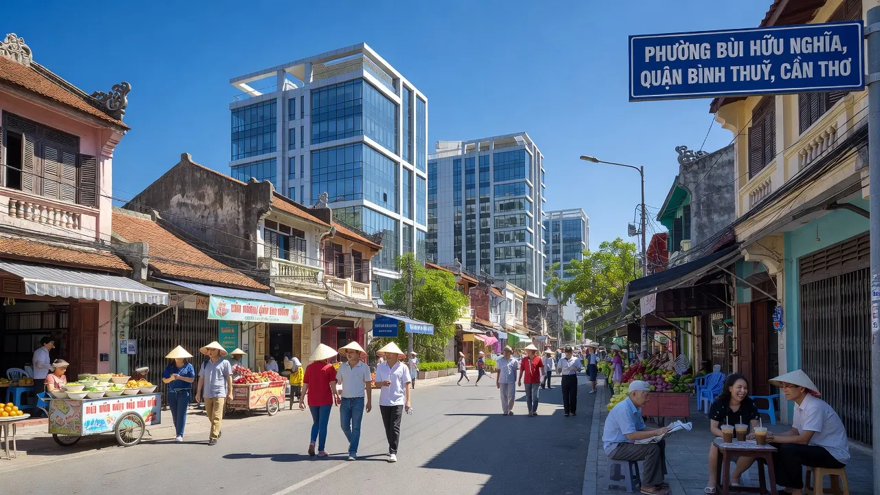 Phường Bùi Hữu Nghĩa, Quận Bình Thuỷ, Cần Thơ, đô thị hóa, văn hóa địa phương, thời tiết đẹp.