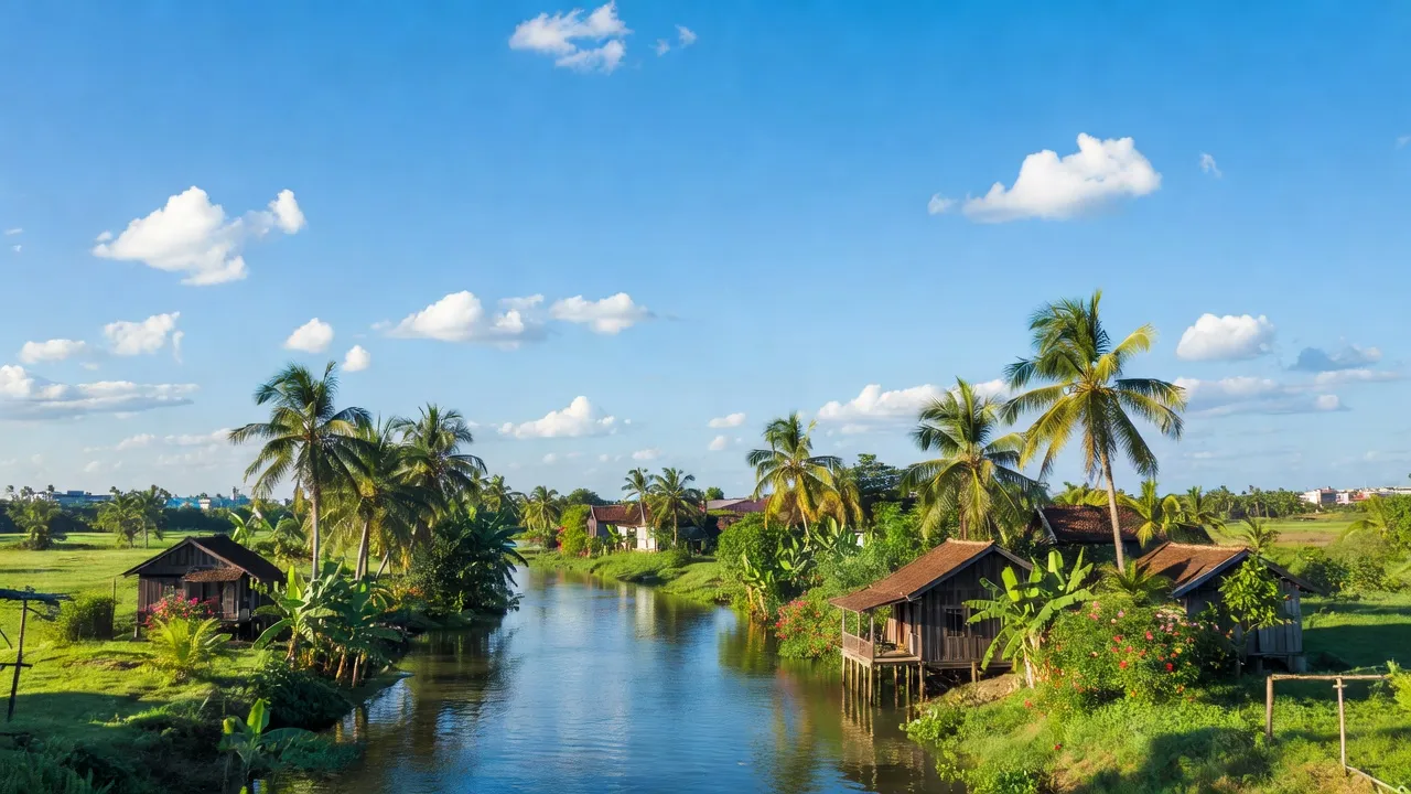 Cảnh đẹp Phường Trà An, Quận Bình Thuỷ, Thành phố Cần Thơ với cây xanh và sông nước.