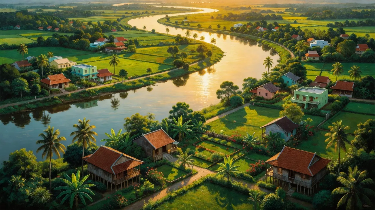 Phường Trà Nóc, Quận Bình Thuỷ, có sông Hậu và cảnh quan xanh tươi, cộng đồng thân thiện.