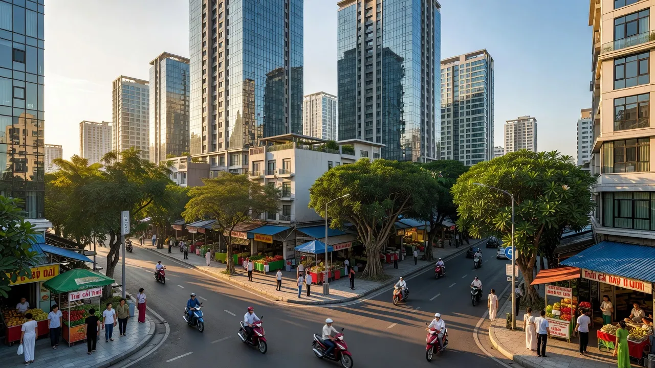 Phường Phú Thứ, Quận Cái Răng, Cần Thơ với cảnh quan đô thị mới, đường phố xanh và năng động.