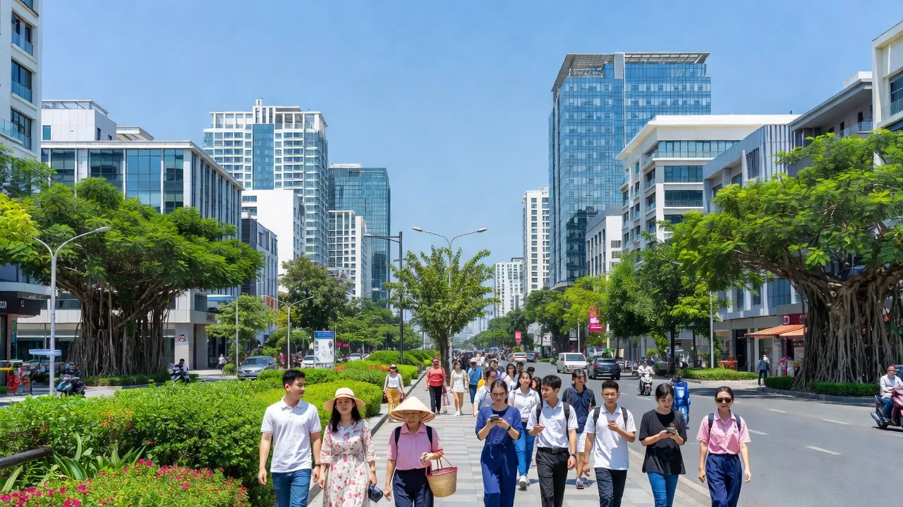 Phường Hải Châu, Quận Hải Châu, Thành phố Đà Nẵng với cuộc sống đô thị sôi động và hiện đại.