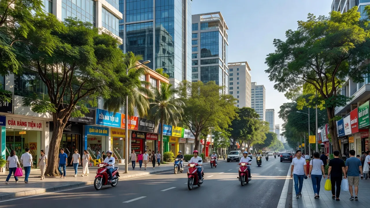 Phường Hòa Thuận Tây, Quận Hải Châu, Đà Nẵng với tòa nhà hiện đại và không gian sống xanh.