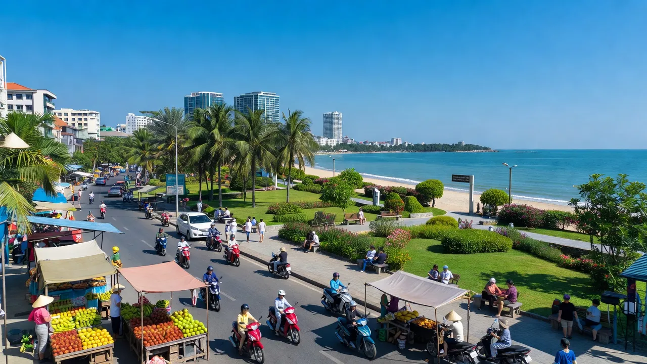 Phường An Hải Nam, Quận Sơn Trà, Đà Nẵng; phong cảnh đô thị và ven biển tuyệt đẹp.
