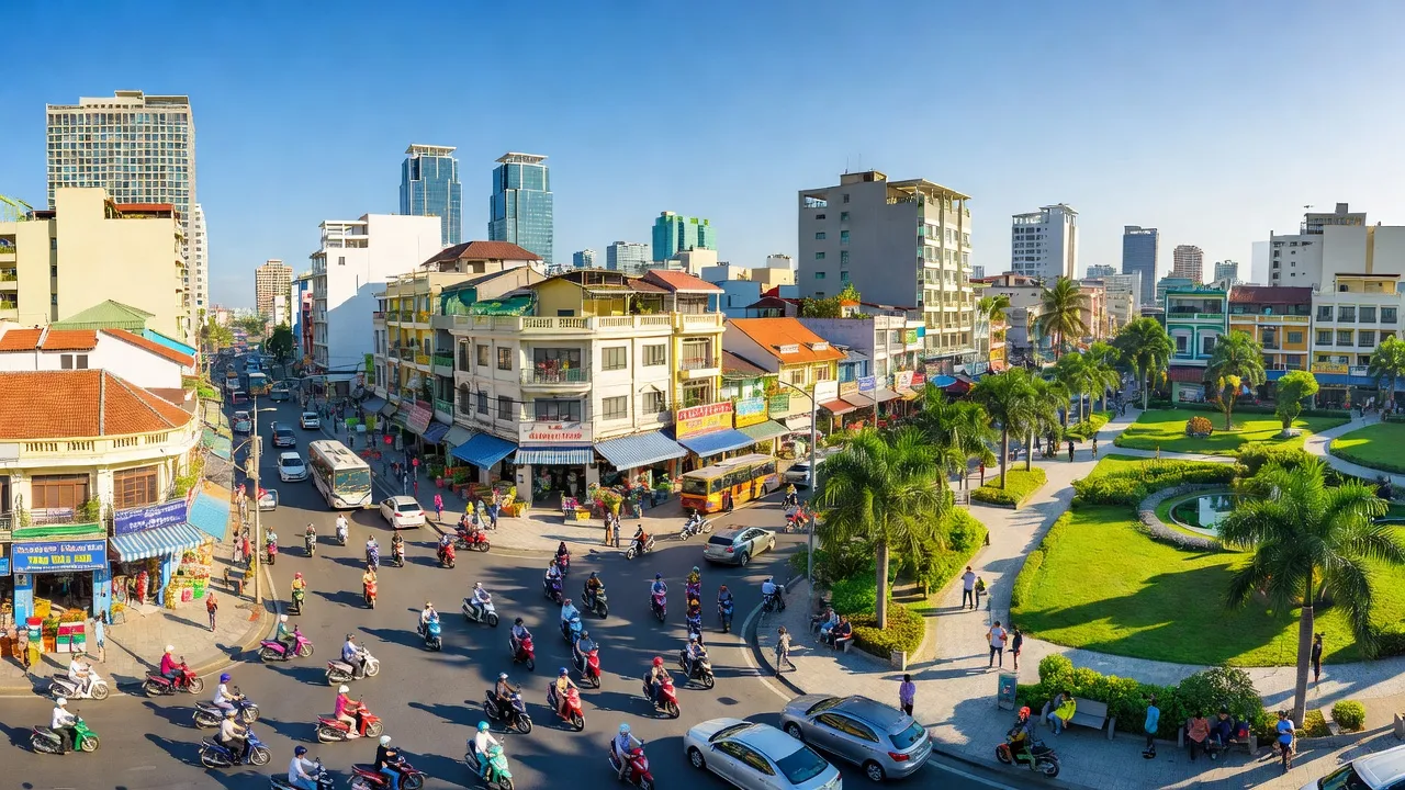 Quận Thanh Khê, Thành phố Đà Nẵng với cảnh phố phường sầm uất và nhịp sống năng động.