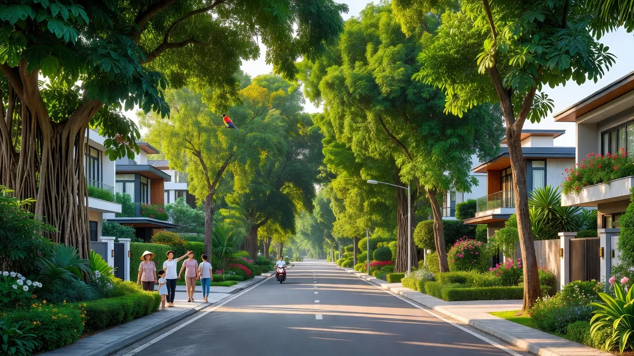 Phường Thành Công, Buôn Ma Thuột với cảnh quan xanh mát và không khí trong lành, thuận lợi cho cuộc sống.