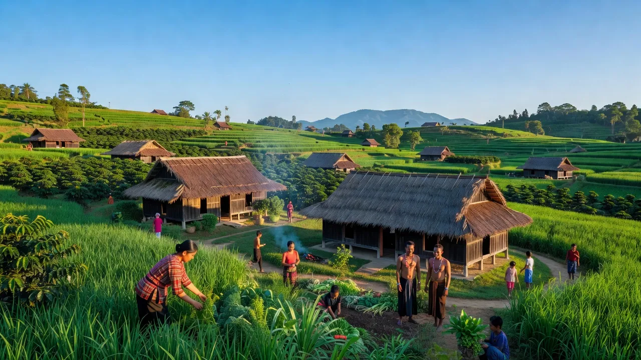 Cảnh quan xã Cư ELang, huyện Ea Kar, Đắk Lắk với nét đẹp thiên nhiên và đa dạng văn hóa.