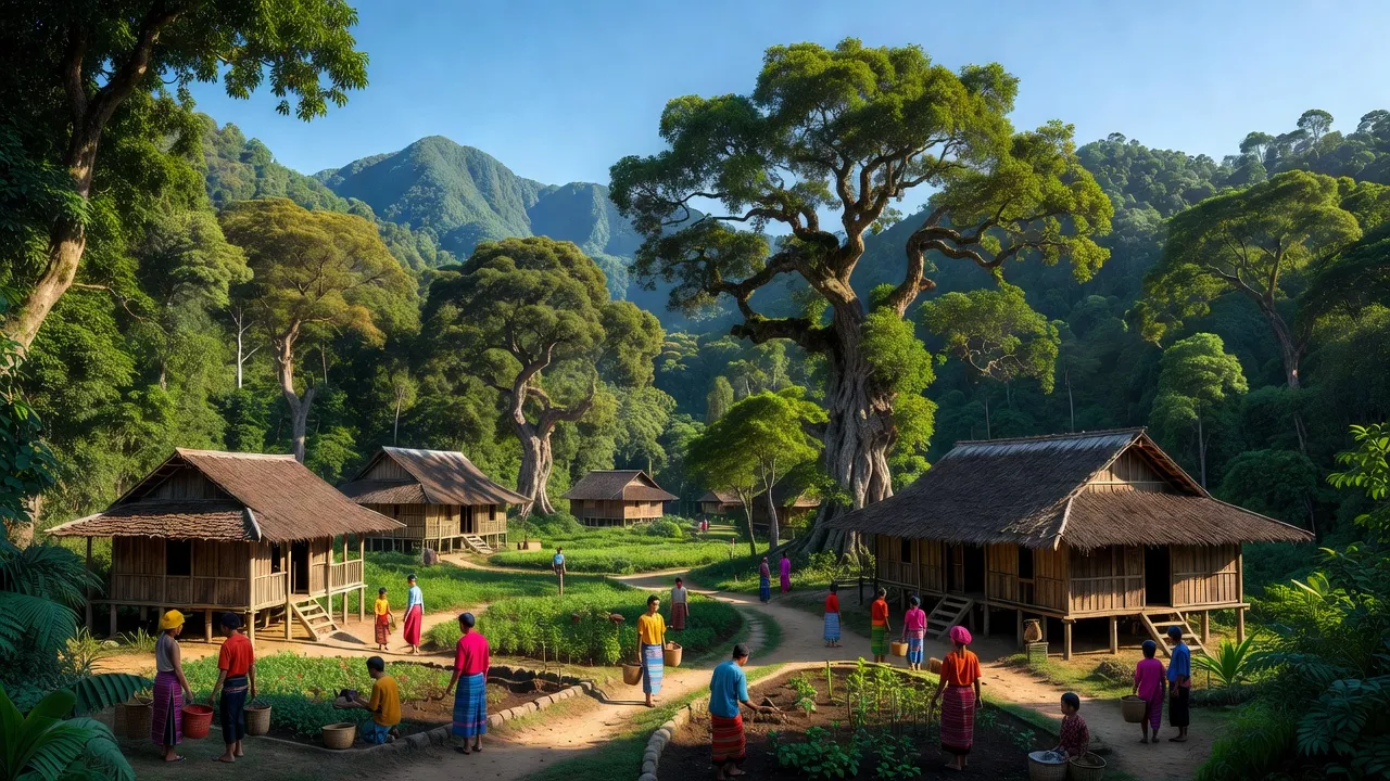 Cảnh đẹp xã Quảng Hoà, huyện Đăk Glong, tỉnh Đắk Nông với thiên nhiên và cộng đồng dân tộc thiểu số.