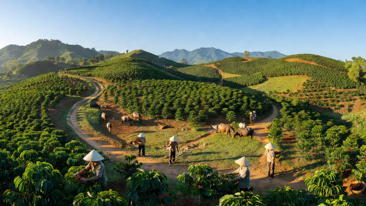 Tận hưởng vẻ đẹp tự nhiên của xã Đăk R'Moan, thành phố Gia Nghĩa, tỉnh Đắk Nông.