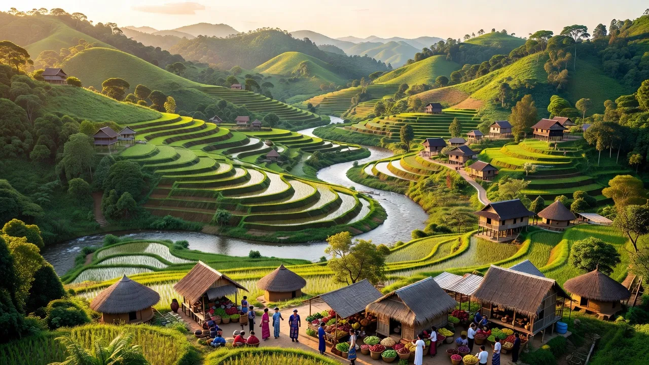 Khung cảnh huyện Krông Nô, Đắk Nông, thể hiện vẻ đẹp thiên nhiên và văn hóa đa dạng.