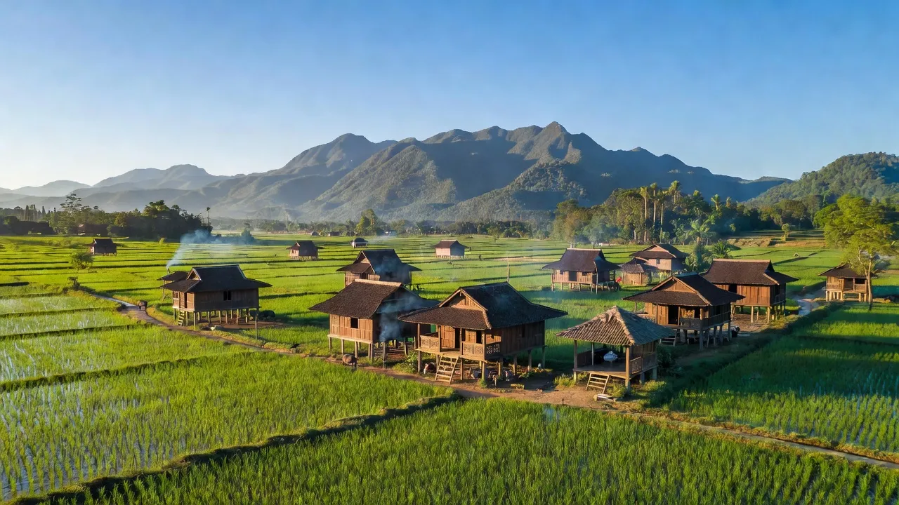 Ảnh về xã Quảng Tâm, huyện Tuy Đức, với cảnh đẹp thiên nhiên và cuộc sống dân tộc tại chỗ.