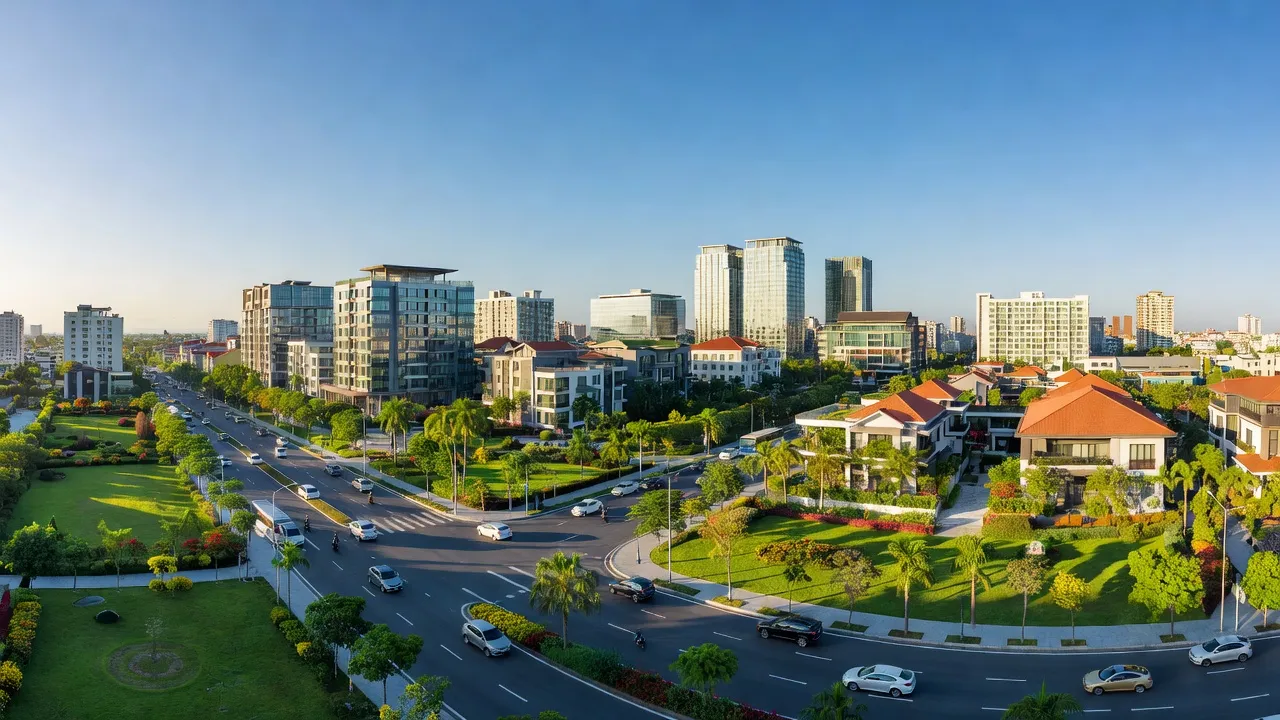 Quang Vinh, Biên Hoà, Đồng Nai với hạ tầng hiện đại và không gian sống xanh mát.