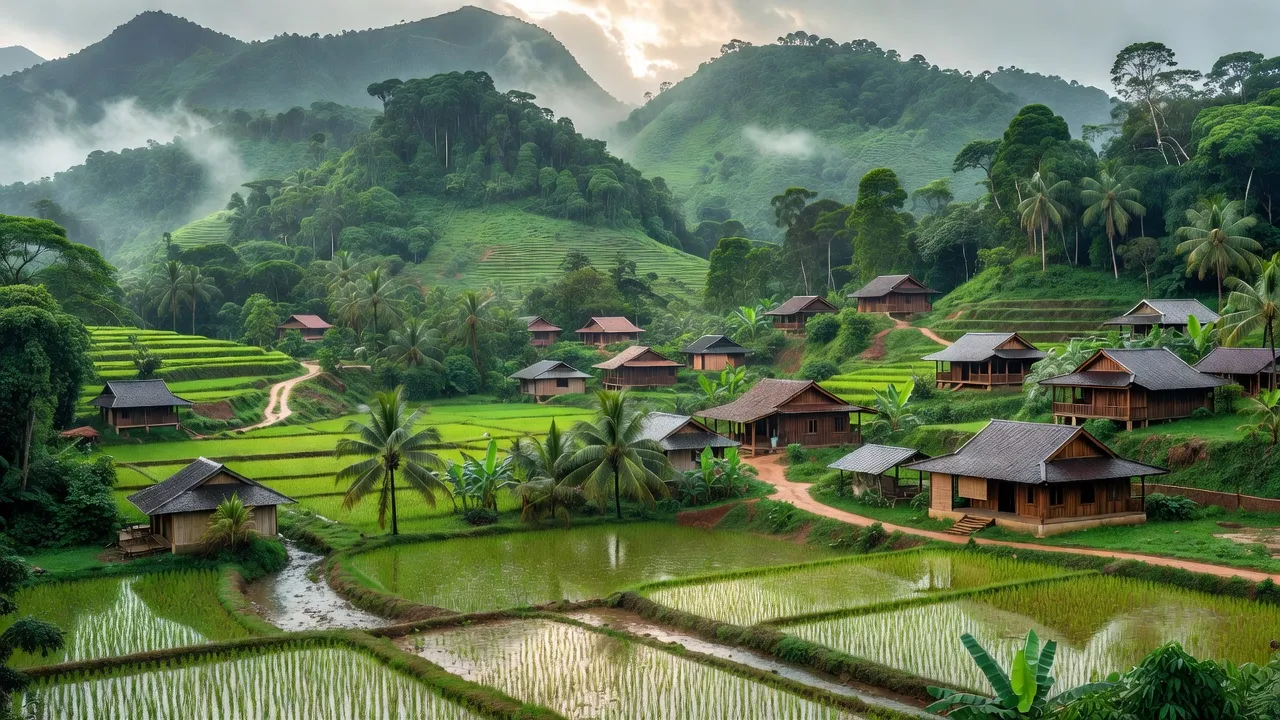 Khung cảnh tuyệt đẹp của huyện Định Quán tỉnh Đồng Nai, nổi bật với núi rừng và khí hậu nhiệt đới.
