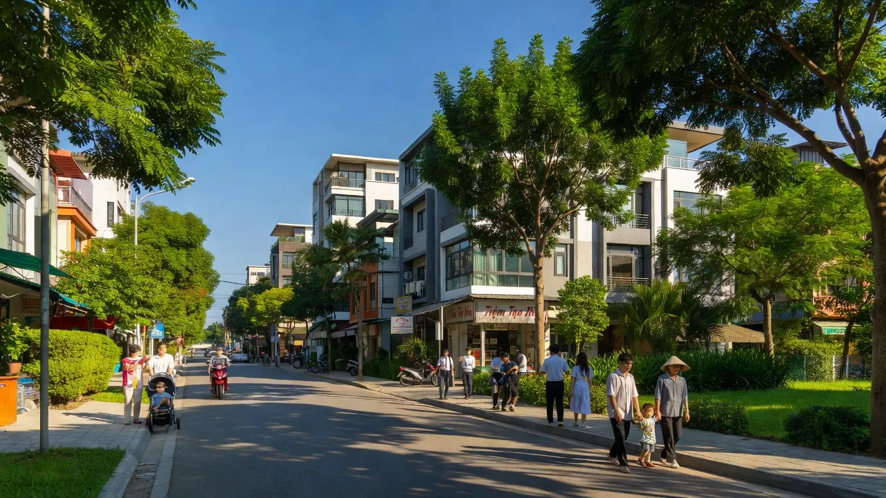 Khu dân cư Phường Xuân An, Long Khánh, Đồng Nai với không gian xanh và dịch vụ hiện đại.