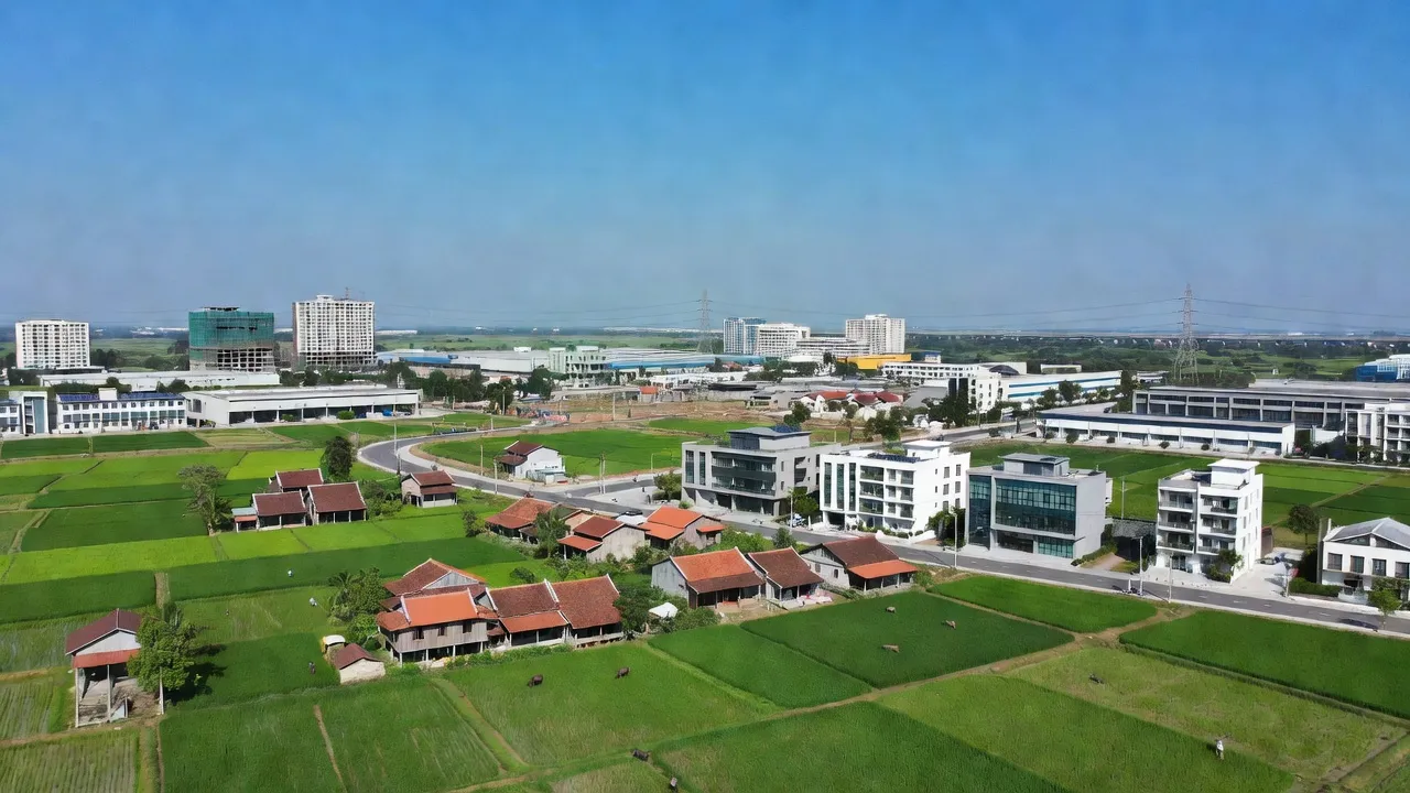 Cảnh đẹp xã Phước Thái, huyện Long Thành, tỉnh Đồng Nai, với sự pha trộn giữa nông thôn và đô thị.