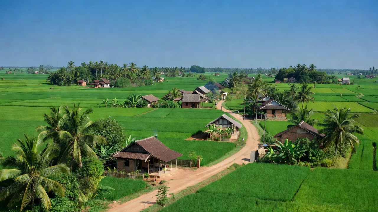Xã Phú Thịnh, Huyện Tân Phú, tỉnh Đồng Nai, cùng với cảnh vật xanh tươi và con đường nông thôn.