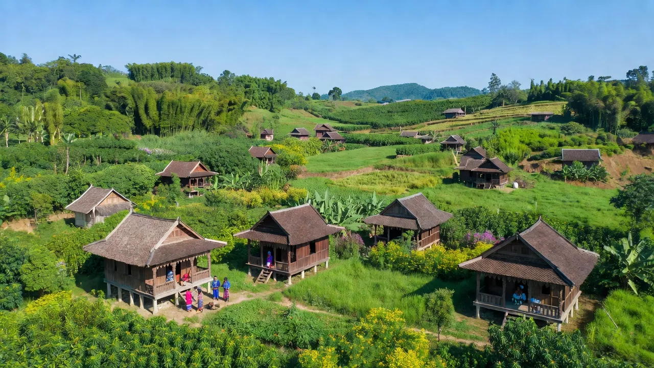 Khung cảnh đẹp tại xã Ia Nan, huyện Đức Cơ, tỉnh Gia Lai với cộng đồng đa dạng.