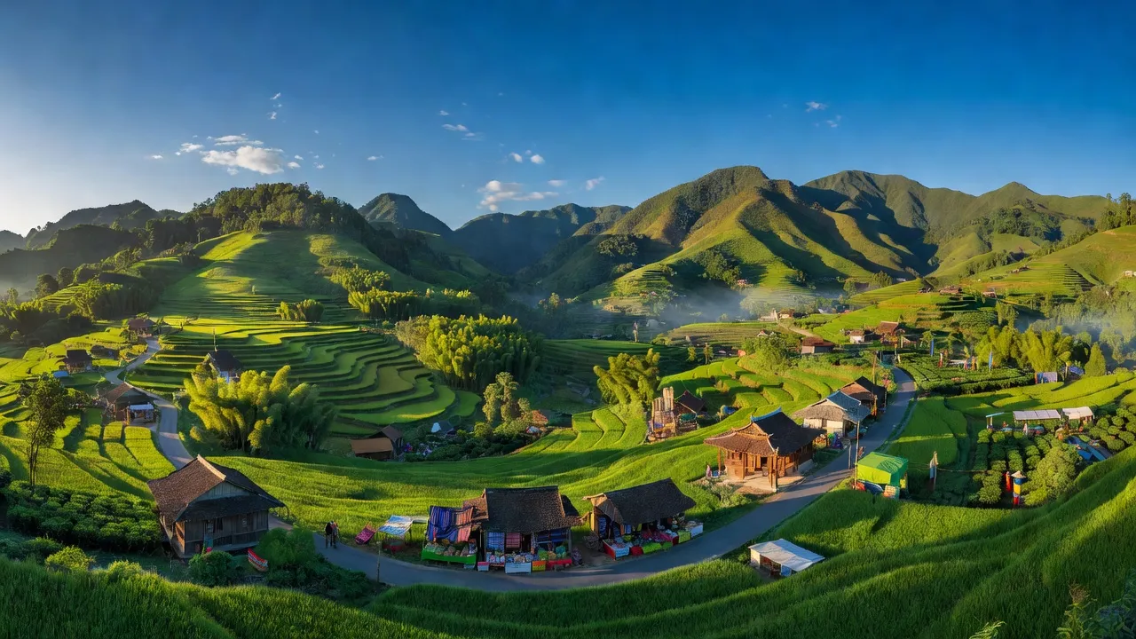 Bắc Quang, Hà Giang với cảnh núi non hùng vĩ, chuẩn bị cho sự kết nối giao thông và văn hóa.