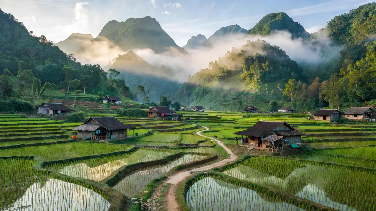 Khung cảnh thiên nhiên xã Tân Quang, núi non hùng vĩ, cuộc sống người dân huyện Bắc Quang, Hà Giang.
