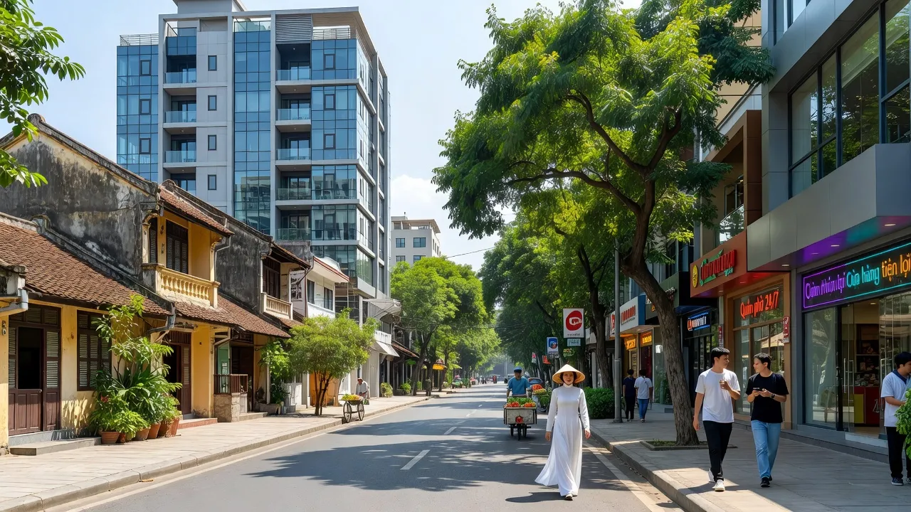 Phường Lê Hồ, thị xã Kim Bảng, Hà Nam, phát triển đô thị với kiến trúc hiện đại và không gian xanh.