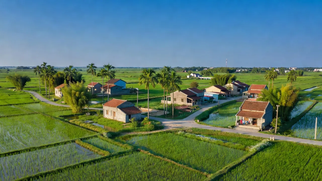 Cảnh đẹp Xã Minh Khai, Hoài Đức, Hà Nội với cơ sở hạ tầng hiện đại và thiên nhiên xanh mát.