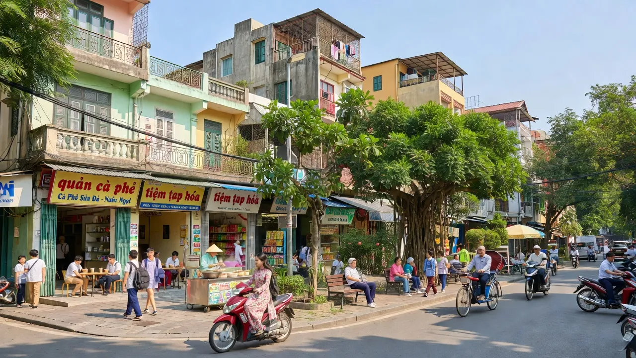 Tổng quan về phường Giảng Võ, Quận Ba Đình, Hà Nội với không gian sống động và tiện ích đô thị.