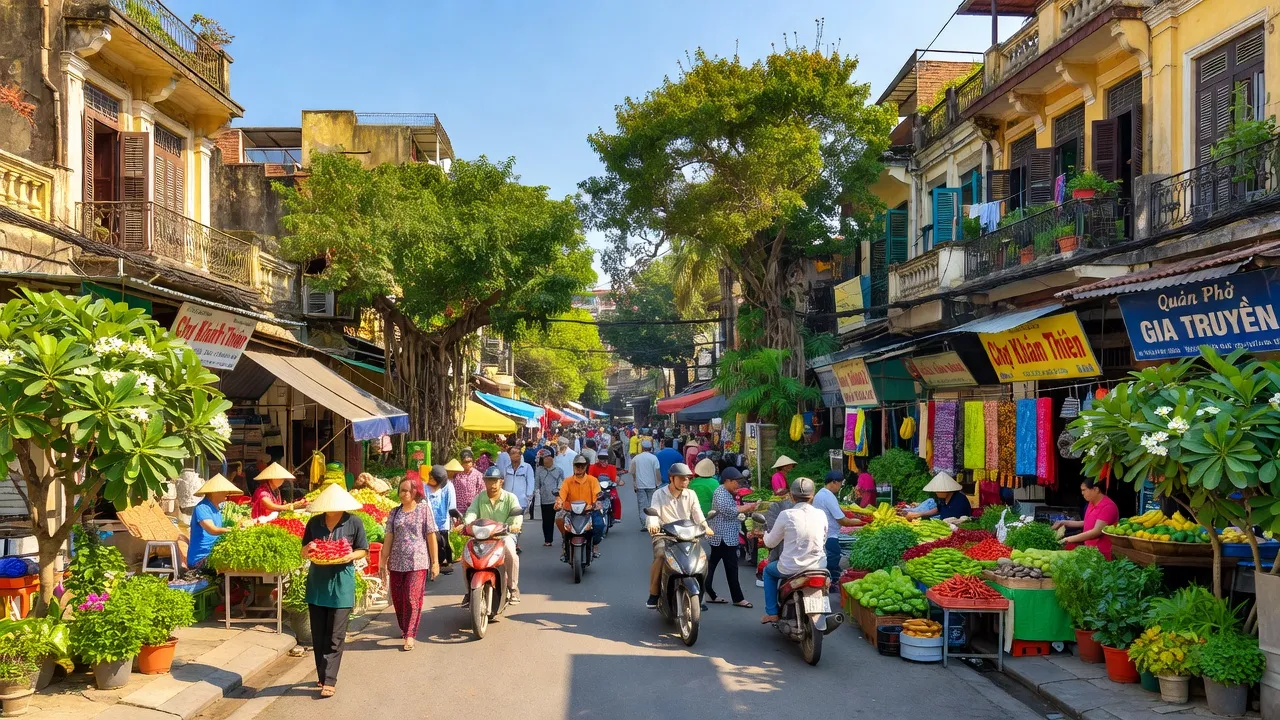 Khám phá Phường Khâm Thiên, Quận Đống Đa, Hà Nội với kiến trúc truyền thống và sự sống động.