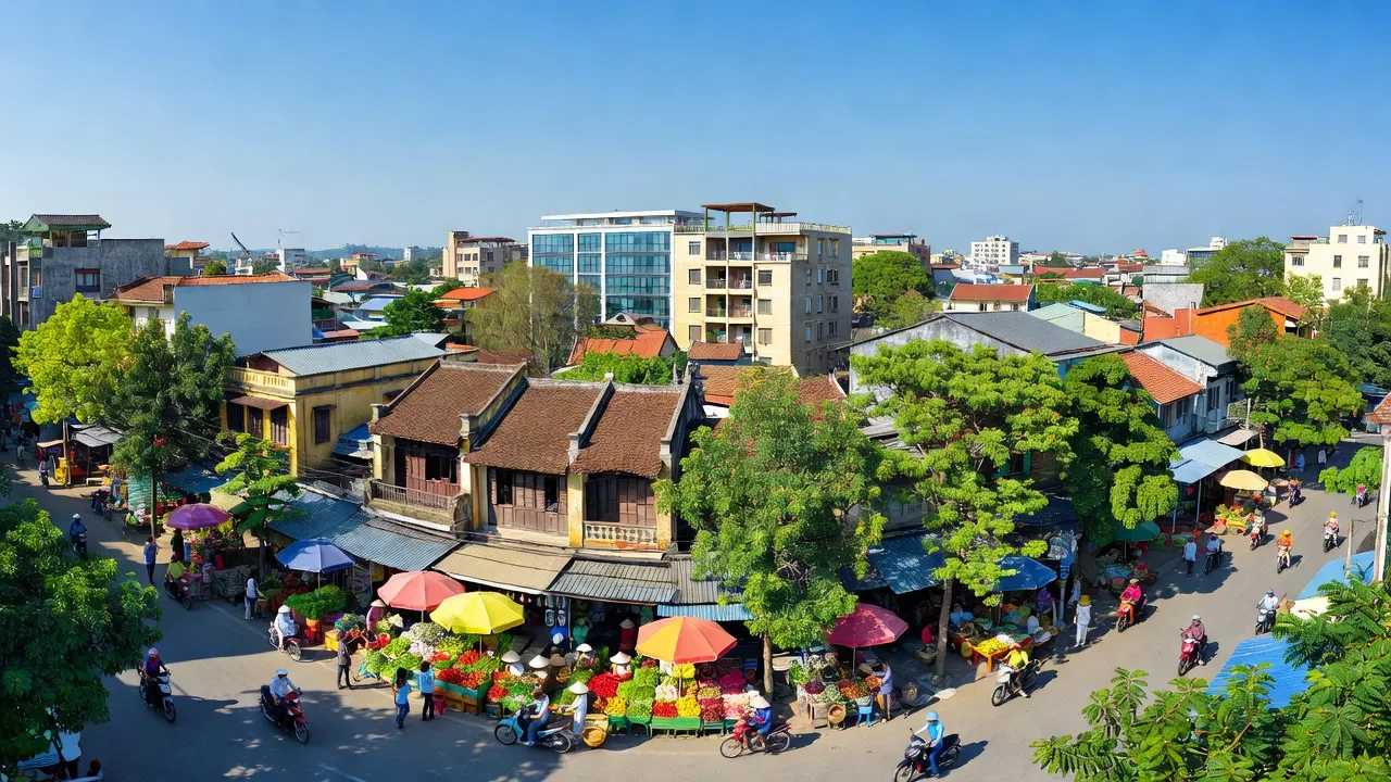 Phường Vạn Phúc, Quận Hà Đông, Thành phố Hà Nội, with urban landscapes and local architecture.