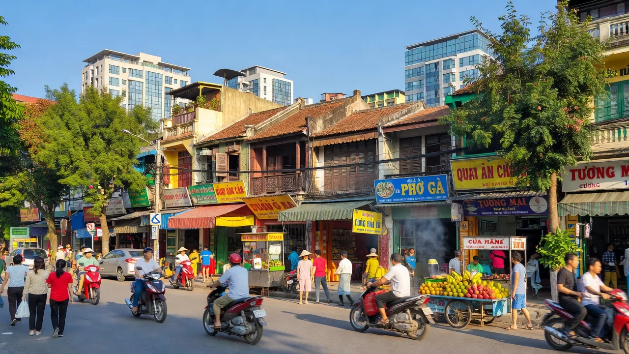 Phường Tương Mai, Quận Hoàng Mai với các cửa hàng, con phố nhộn nhịp ở Hà Nội.