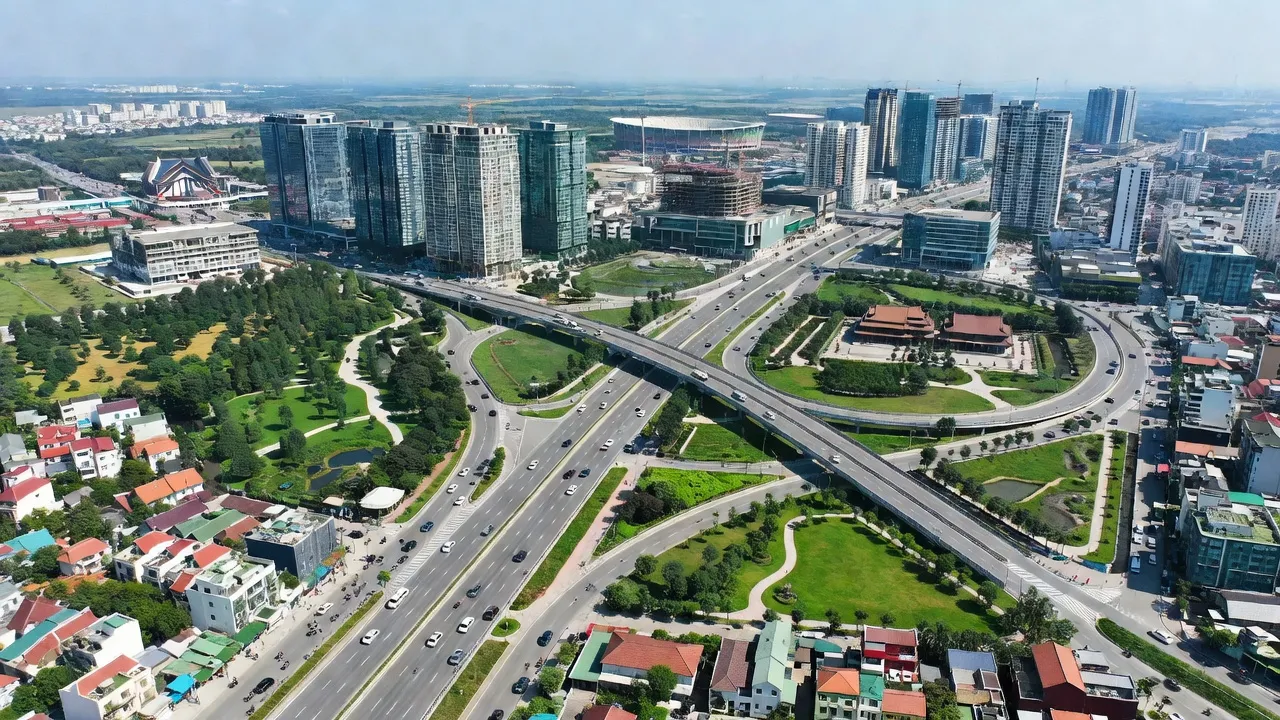 Phường Tây Mỗ, Quận Nam Từ Liêm với các khu đô thị mới và đường giao thông trọng điểm.